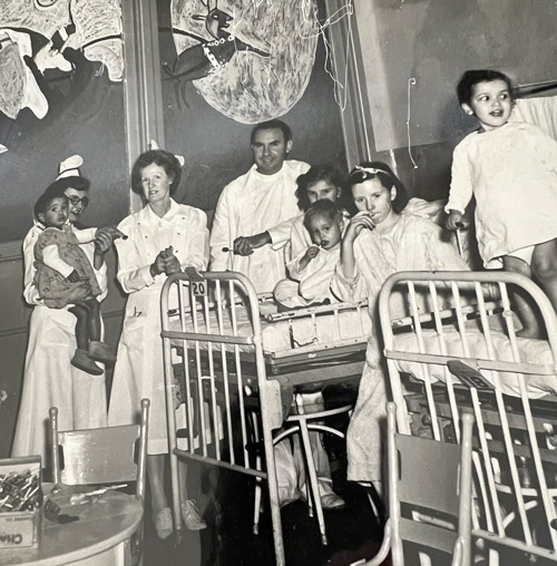 Dr Guss with children